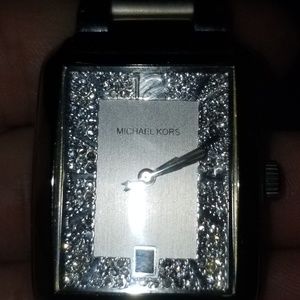 MK silver watch